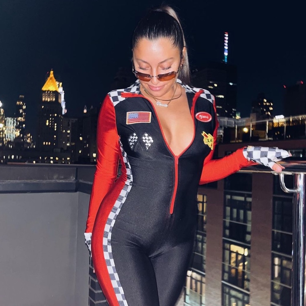 Racer girl costume 🏁